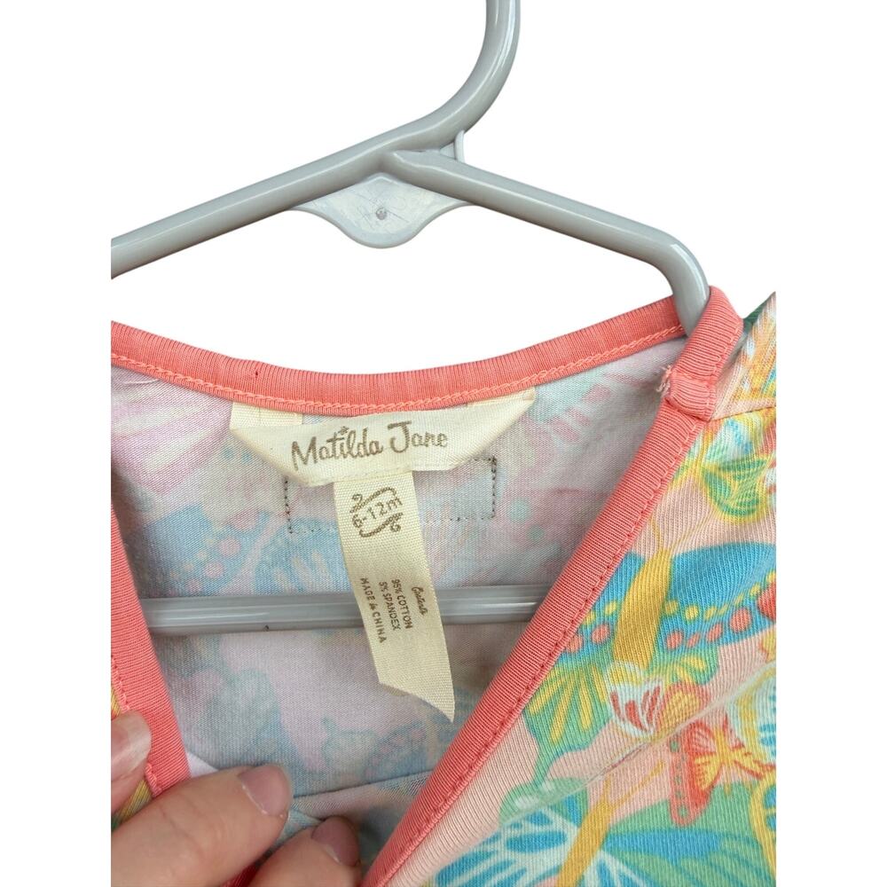 Matilda Jane Butterfly Print Ruffle Lap Dress 6-12 M - Picture 4 of 4